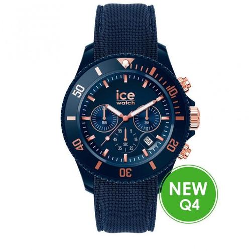 Ice Watch Chrono Dark Blue Rose Gold Large Montre Homme 020621