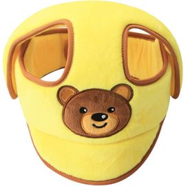 Bébé Sécurité Chapeau, Casque De Protection Pour Enfant Douce, Réglable Protège-Front De Anti Choc Harnais Casquette,Jaune