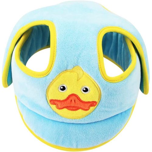 Bébé Sécurité Chapeau, Casque De Protection Pour Enfant Douce, Réglable Protège-Front De Anti Choc Harnais Casquette,Bleu