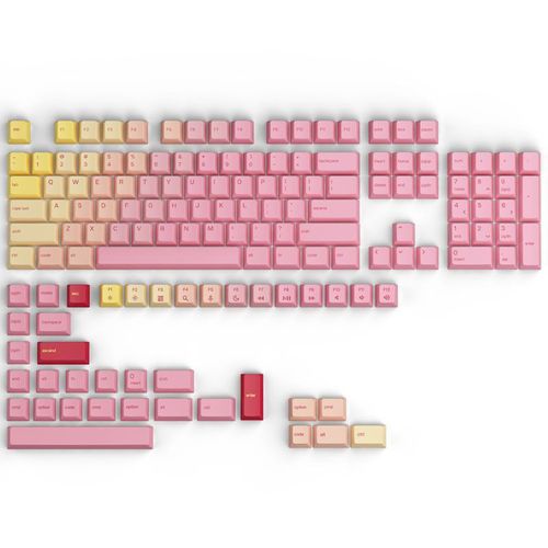 Glorious Gpbt Keycaps - Pink Grapefruit - Forge