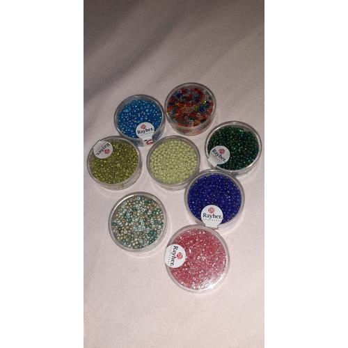 Lot Perles Rocailles 2.6 Mm,2 Mm,Tubes 7/2 Mm