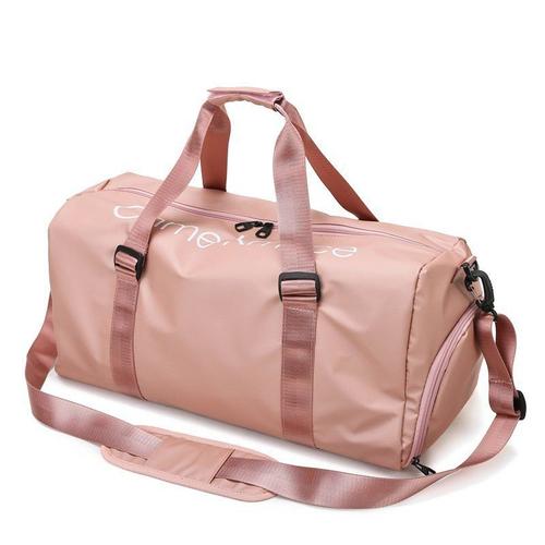 Sac De Sport Pour Homme Et Femme, Sac De Voyage Et Sac À Main - Avec Compartiment À Chaussure Et Compartiment Humide(Rose)