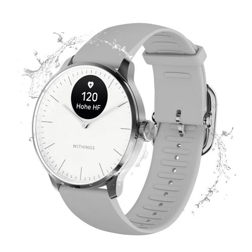 Montre Connectée Hybride 42mm Suivi Ecg Autonomie 30 Jours Scanwatch 2 Withings Blanc