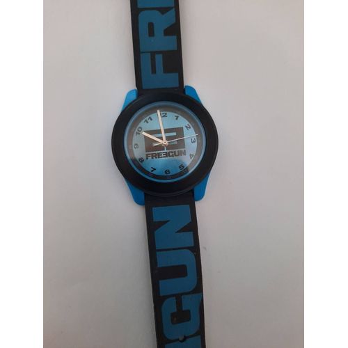 Montre Freegun Bleue Et Noire
