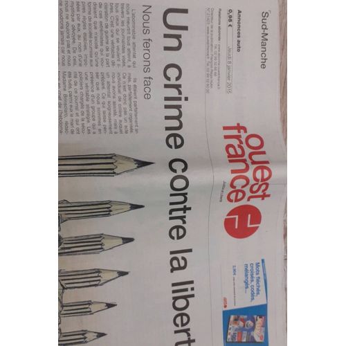 Ouest France N°21423 Special Post Attentats Charly Hebdo