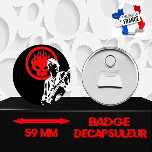 Magnet Décoratif Décapsuleur Aimanté 59 Mm Groupe Rock The Offspring 436