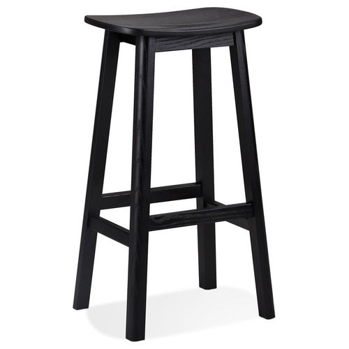 Tabouret De Bar Design 'dumas' En Bois Noir