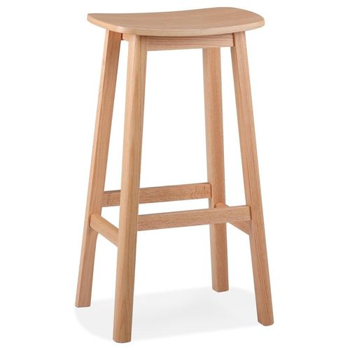 Tabouret De Bar Design 'dumas' En Bois Finition Naturelle