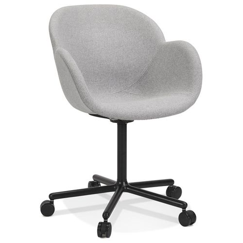 Chaise De Bureau Avec Accoudoirs 'astra' Gris Clair