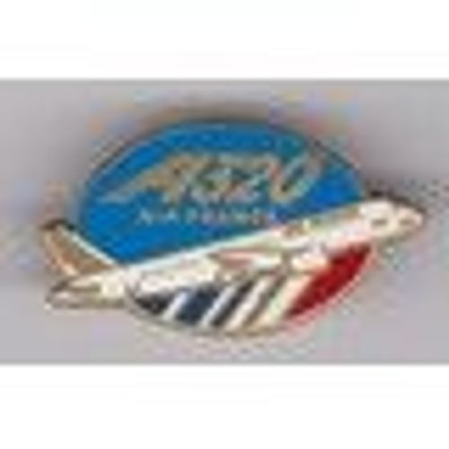 Pins Aviation Airbus A320 Air France Signé Metargent Paris 4x2.1 Cm
