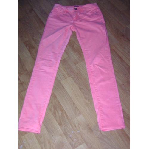 Jean La Redoute Rose Vieilli Slim Taille 34 Tbe