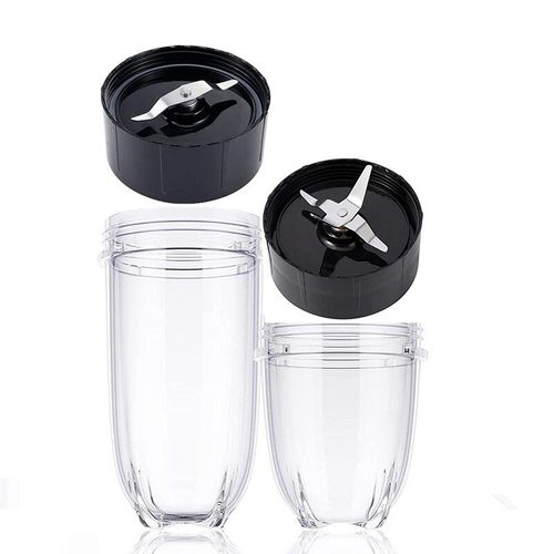 Pièces de rechange de 12/16 Oz, gobelets et lames, accessoires compatibles avec Magic Blender 250W MB1001, 2 paquets