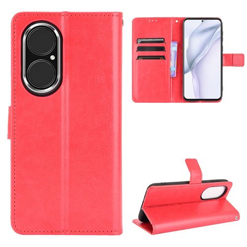 Coque Huawei P50 Pro,Etui Pour Huawei P50 Pro,Coque En Cuir Pour Huawei P50 Pro,Convient A Etui La Huawei P50 Pro,Rouge