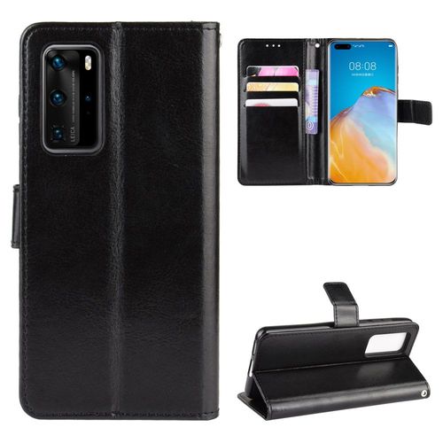 Coque Huawei P40 Pro,Etui Pour Huawei P40 Pro,Coque En Cuir Pour Huawei P40 Pro,Convient A Etui La Huawei P40 Pro,Noir