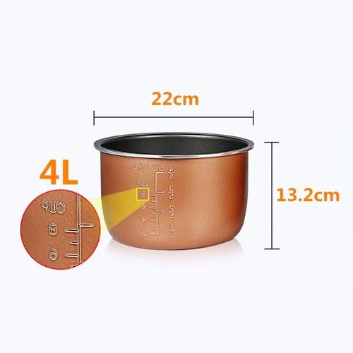 Revêtement De Autocuiseur Électrique 4l, Bol De Multicuiseur, Poêle Antiadhésive, Double Pulvérisation