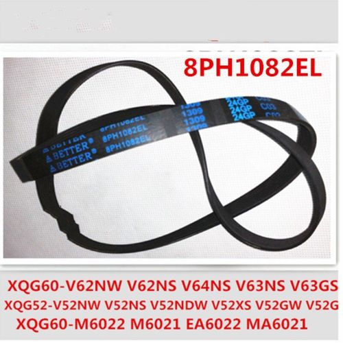 machine à laver à tambour XQG60-V62NW NS XQG52-V52NW GS, courroie de moteur 8PH1082 9EPH1082 XQG60-V64NS XQG60-V63GS XQG60-MA6021