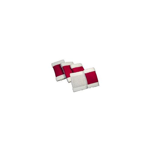 Bandages Equithème "Noël" - Couleur : Rouge, Bordures Blanc, Taille : Taille Unique