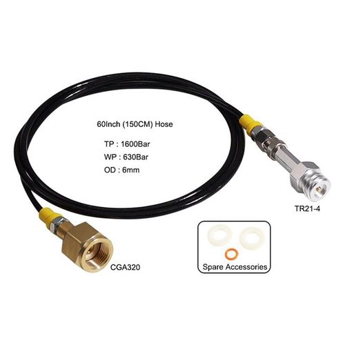 Kit de tuyau adaptateur pour Machine à Soda TR21-4 à CGA320, connexion directe à l'eau gazeuse