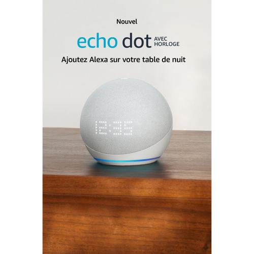 Echo Dot (5e Gen) Enceinte Connectée Avec Horloge - Prix pas cher