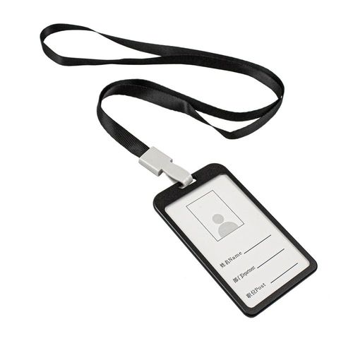 Porte-Cartes Avec Bandoulière, Noir