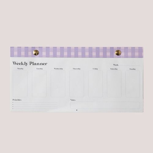 Agenda Hebdomadaire Siman Violet Lavande