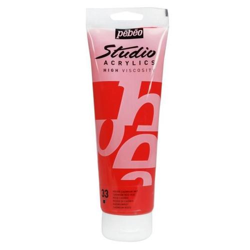 Pebeo Acrylic Studio De 250 Ml Rouge Cadmium Imit.