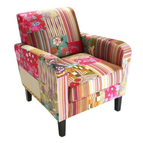 Fauteuil Lounge Patchwork Bohème