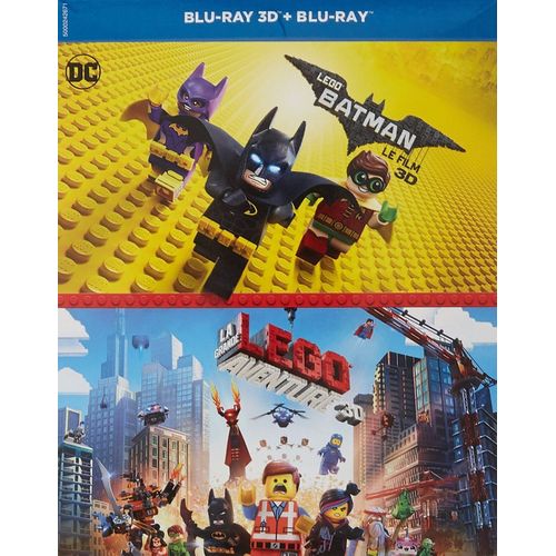 Lego Batman, Le Film + La Grande Aventure Lego - Coffret Blu-Ray 3d + Blu- Ray