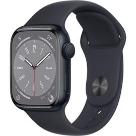 Apple Watch Series 8 GPS 41 mm Aluminium Noir (Midnight) et Bracelet Sport Noir (Midnight)