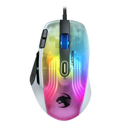 ROCCAT Kone XP - Souris - ergonomique - optique - 5 boutons - filaire - USB 2.0 - blanc