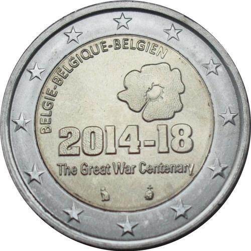 2 Euro Belgique 2014-2018 Guerre Mondial