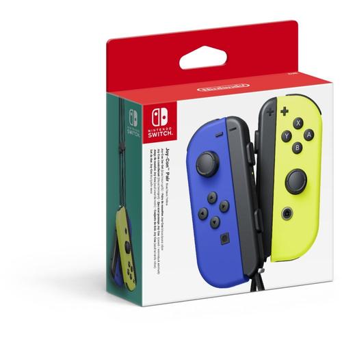 Paire De Manettes Joy-Con Bleu Et Jaune Pour Nintendo Switch