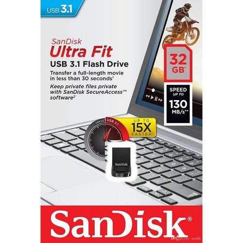 Cle USB 3.1 SanDisk Ultra Fit 32Go