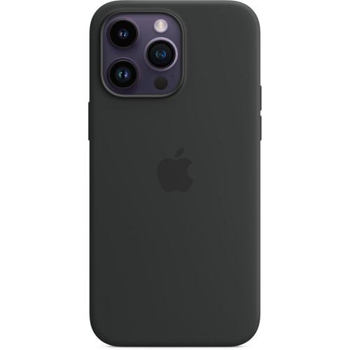 Apple - Coque De Protection Pour Téléphone Portable - Avec Magsafe - Silicone - Noir Minuit - Pour Iphone 14 Pro Max