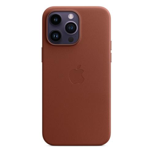 Apple - Coque De Protection Pour Téléphone Portable - Avec Magsafe - Cuir - Terre D'ombre - Pour Iphone 14 Pro Max