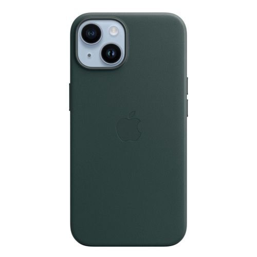 Apple - Coque De Protection Pour Téléphone Portable - Compatibilité Avec Magsafe - Cuir - Vert Forêt - Pour Iphone 14