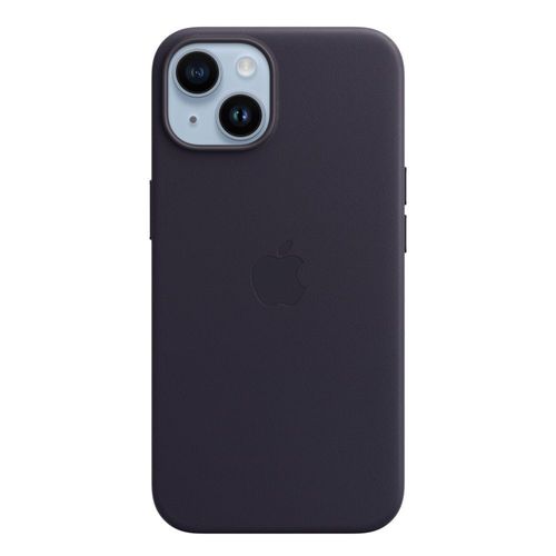 Apple - Coque De Protection Pour Téléphone Portable - Compatibilité Avec Magsafe - Cuir - Encre - Pour Iphone 14