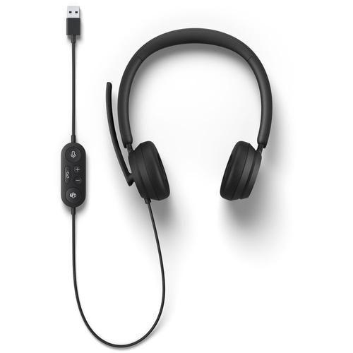 Microsoft Modern USB Headset - Micro-casque - sur-oreille - filaire - USB - noir - Certifié pour Microsoft Teams