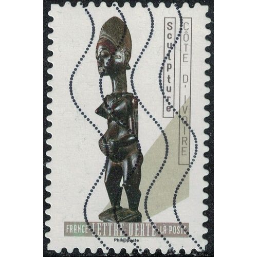 France 2019 Oblitéré Used Le Nu Dans L'art Sculpture Côte D'ivoire Y&t Fr 1706