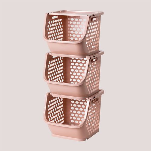 Lot De 3 Paniers De Rangement Bazyl Make Up