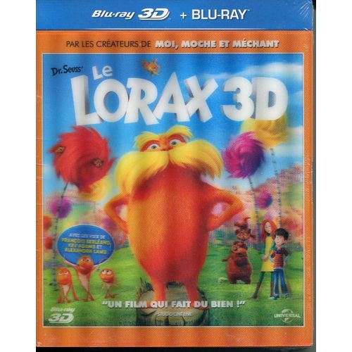 Le Lorax - Jaquette À Efet Lenticulaire -Blu-Ray 3d+ Blu-Ray