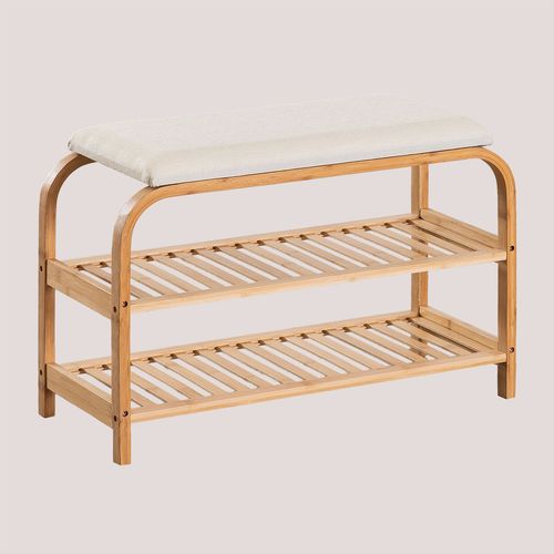 Banc Avec Rangement À Chaussures En Bois Kaupo Blanc
