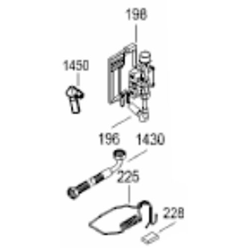 Electrovanne (repère 196) Réfrigérateur congélateur (9901418 LIEBHERR)