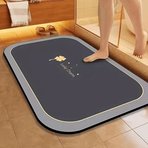 Tapis de Salle de Bain à Séchage Rapide - Antidérapant, Absorbant