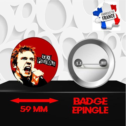 Badge À Épingle 59 Mm Groupe Rock Sex Pistols 490