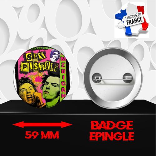 Badge À Épingle 59 Mm Groupe Rock Sex Pistols 492