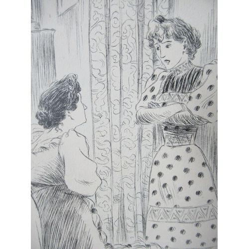 Art Dessin Manuscrit De Lubin De Beauvais 1873-1917 Illustration Originale À L'encre Signé 1893 Baïonnette Charivari Assiette Au Beurre Rire, Gil Blas Illustré