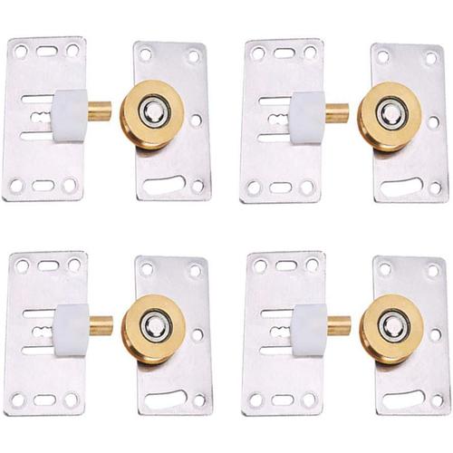 Porte Coulissante Roulettes, 4 Ensemble Roulette Porte Coulissante Placard,  Plac