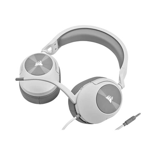 CORSAIR Gaming HS55 STEREO - Micro-casque - circum-aural - filaire - jack 3,5mm - blanc