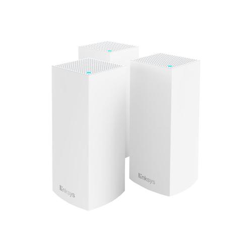 Linksys Atlas 6 - Système Wi-Fi (3 routeurs) - jusqu'à 6000 pieds carrés - maillage - GigE - Wi-Fi 6 - Bi-bande - avec Support 24x7 de 3 ans